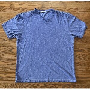 Marine Layer Blue V-Neck T-Shirt Mens L/XL